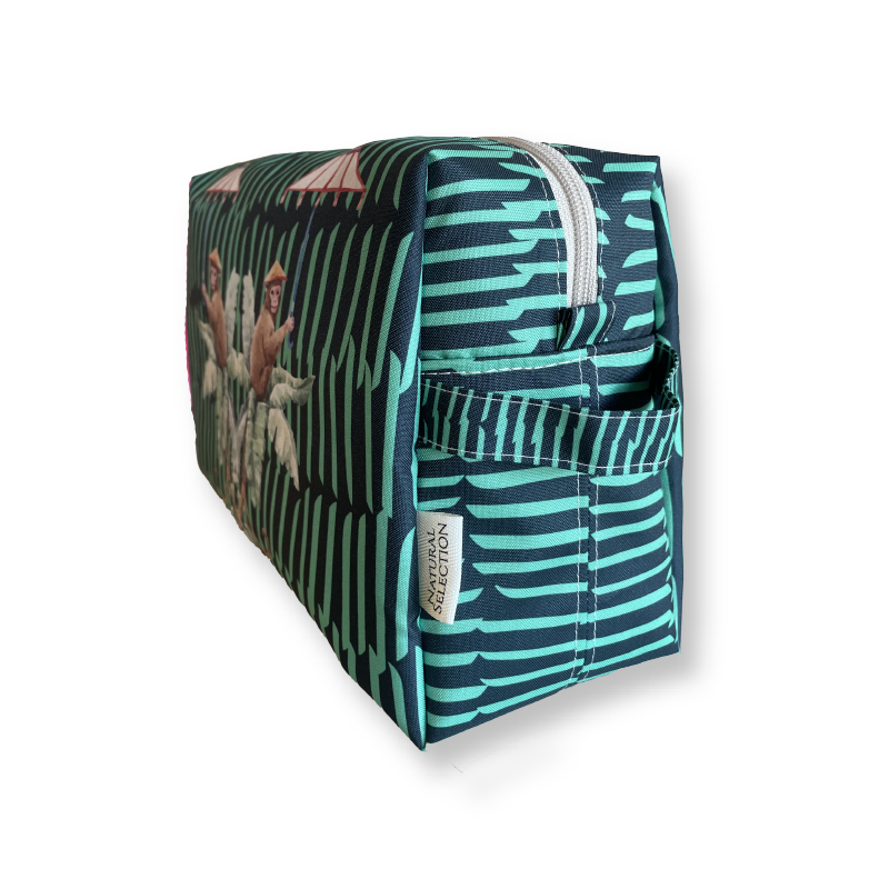 Emerald Monkeys Toiletry Bag
