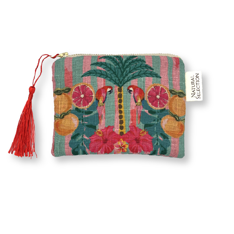 Frangipani Parrot Coin Purse