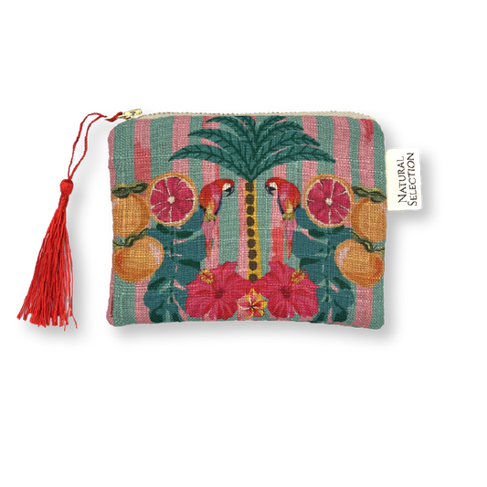 Frangipani Parrot Coin Purse