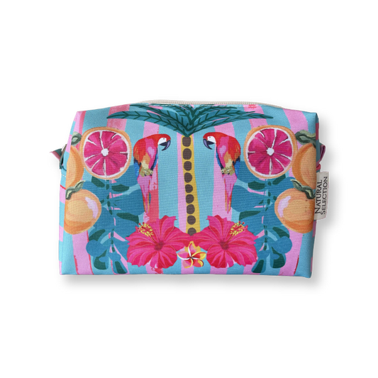 Frangipani Parrot Mini Box Bag