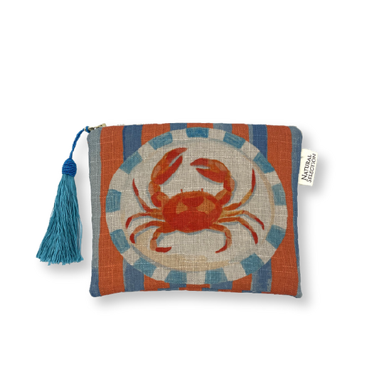 Hamptons Crab Makeup Bag