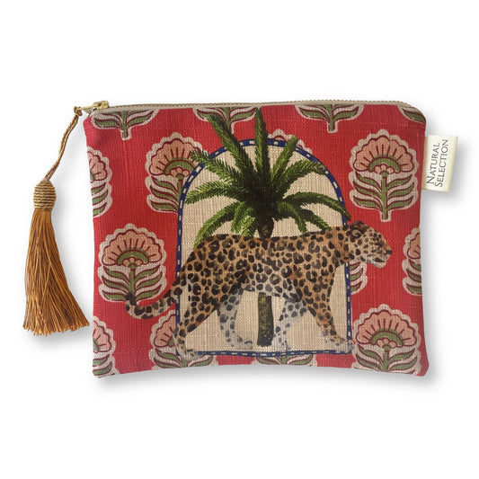 Jemme Leopard Makeup Bag