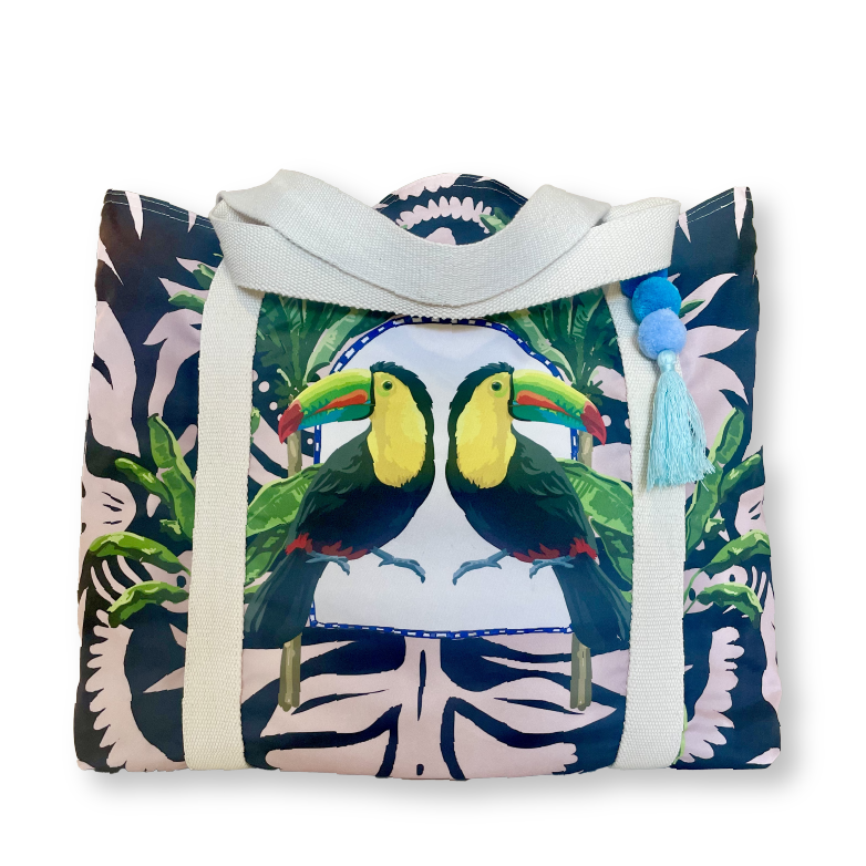 Jungle Shadows Beach Bag