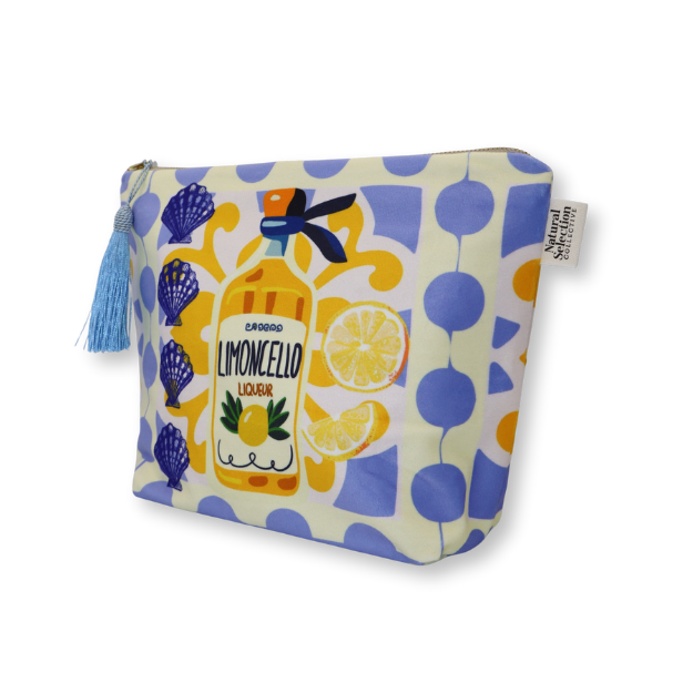 Limoncello Velvet Make-Up Bag