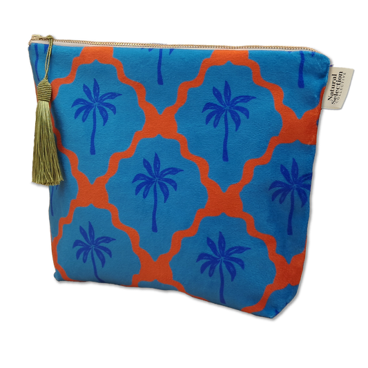 Maroc Velvet Makeup Bag