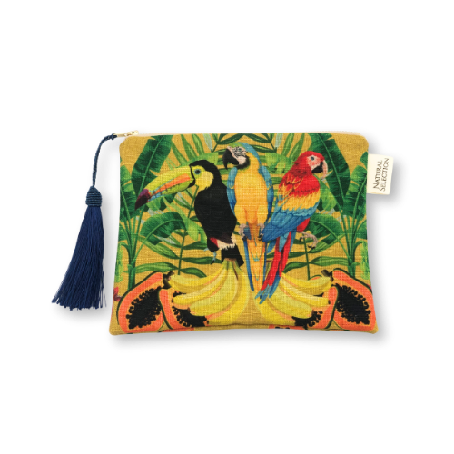 Paradise Birds Makeup Bag