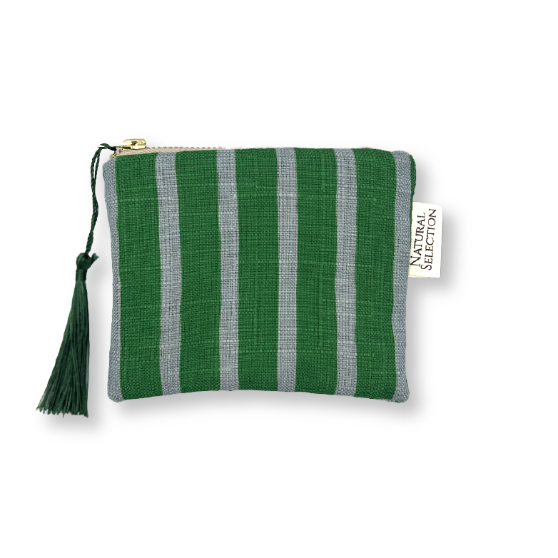 Paradise Stripe Green Coin Purse
