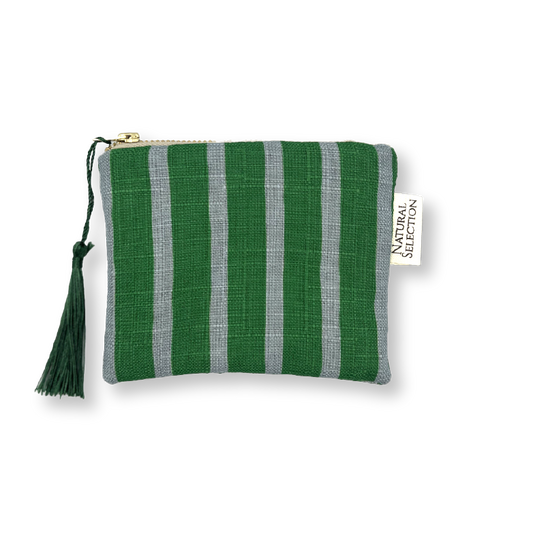 Paradise Stripe Green Coin Purse