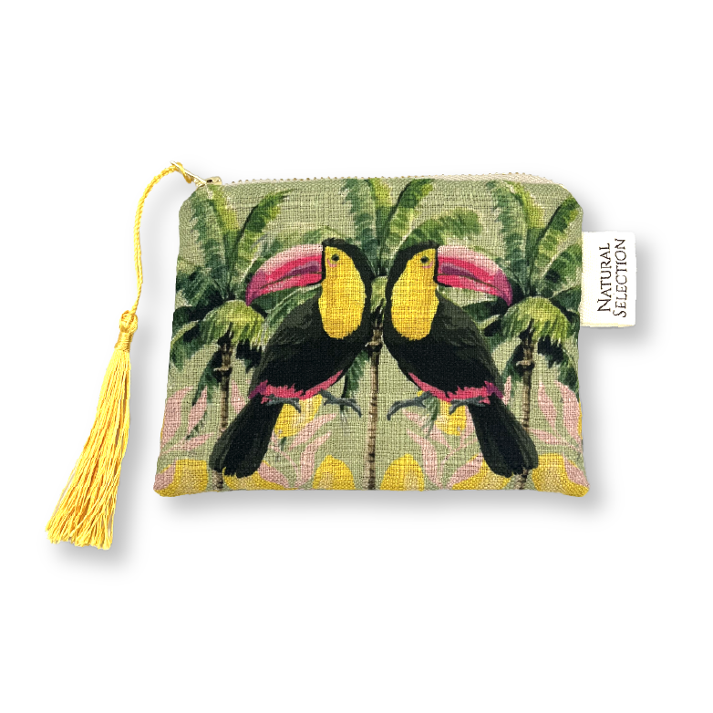Pink Lemonade Toucan Coin Purse