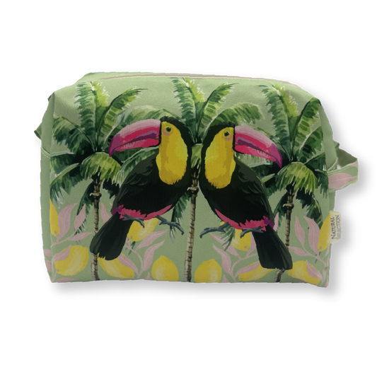 Pink Lemonade Toucan Toiletry Bag