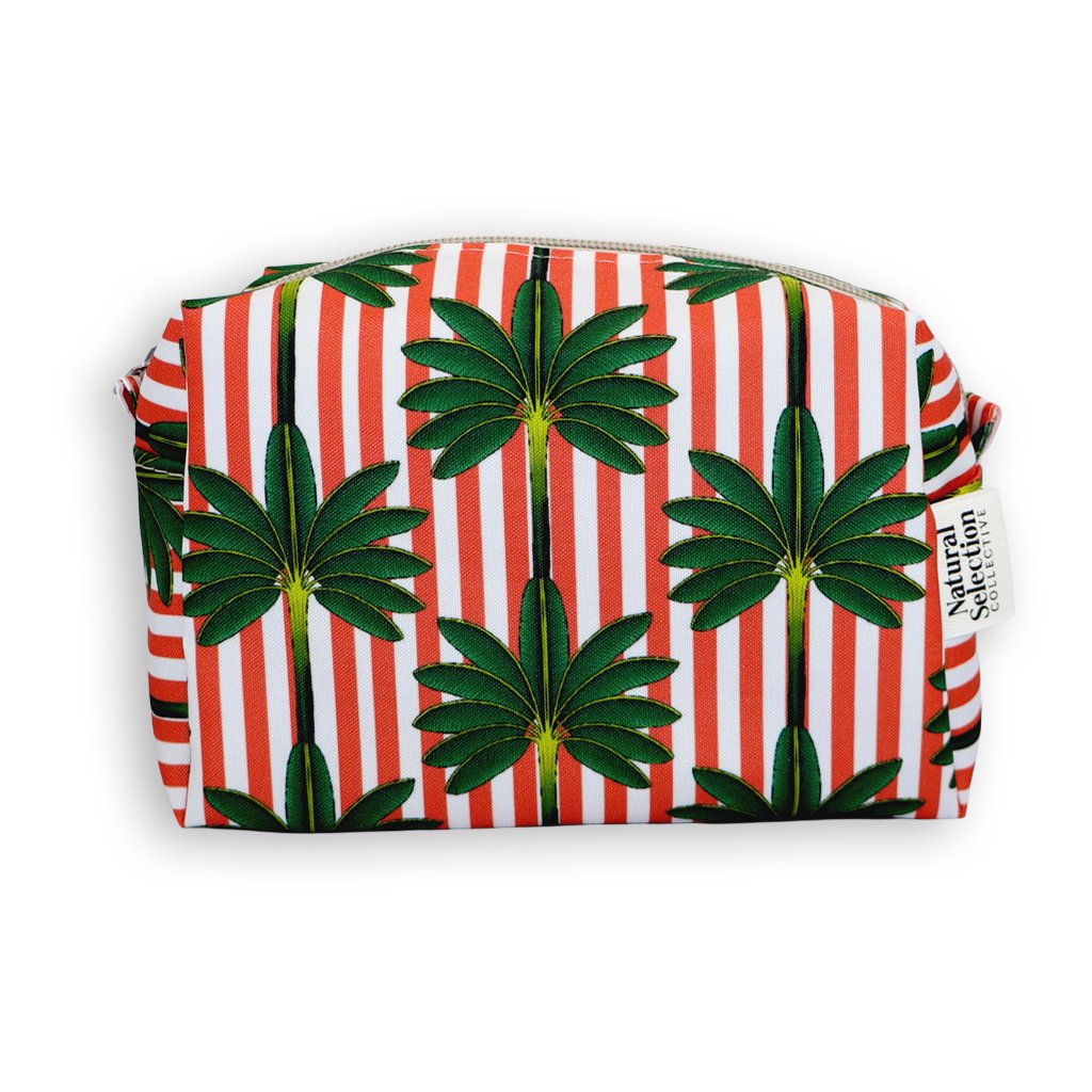 Palm Vista Red Mini Box Bag