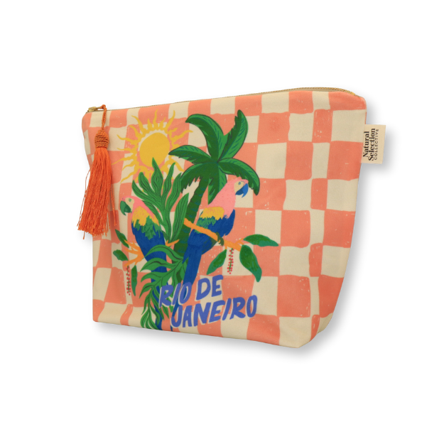 Rio Parrots Velvet Make-Up Bag