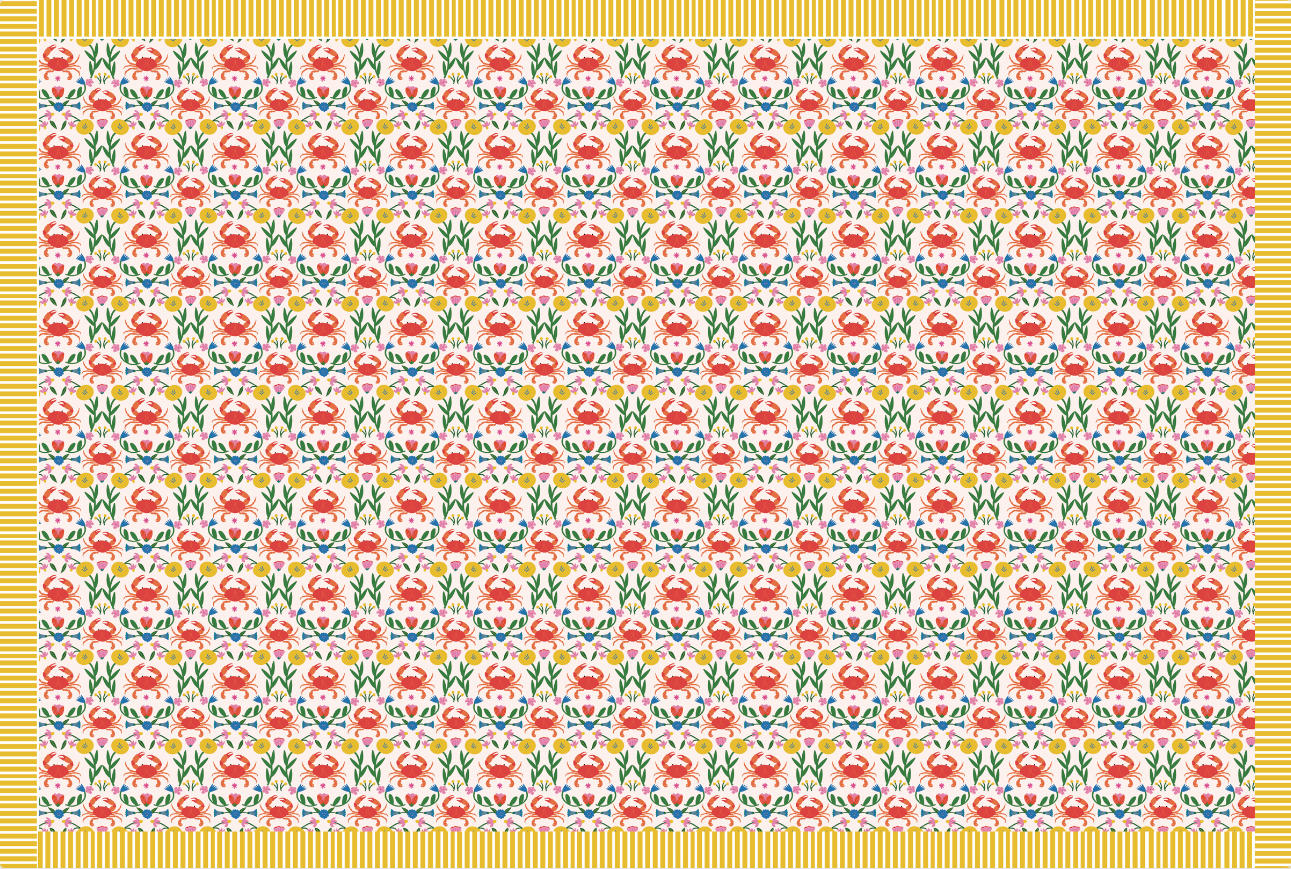 Cannes Crab Tablecloth