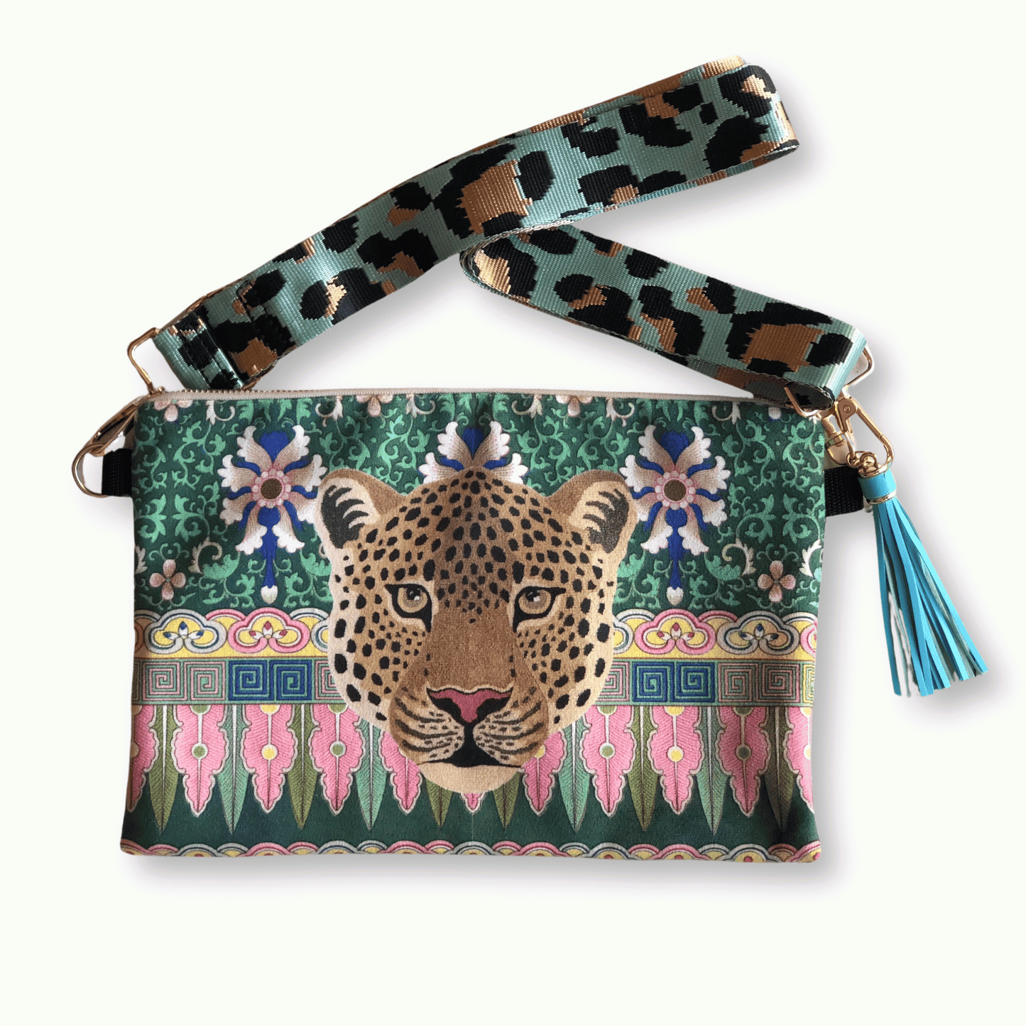 Taj Leopard Sling Bag