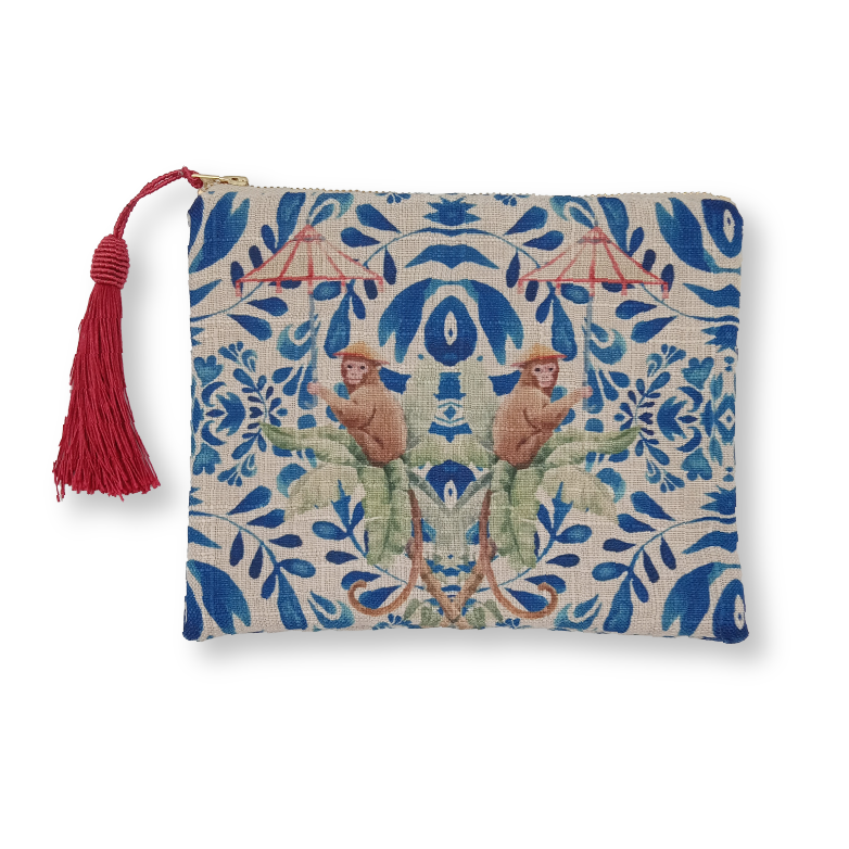 Tuscan Monkey Makeup Bag