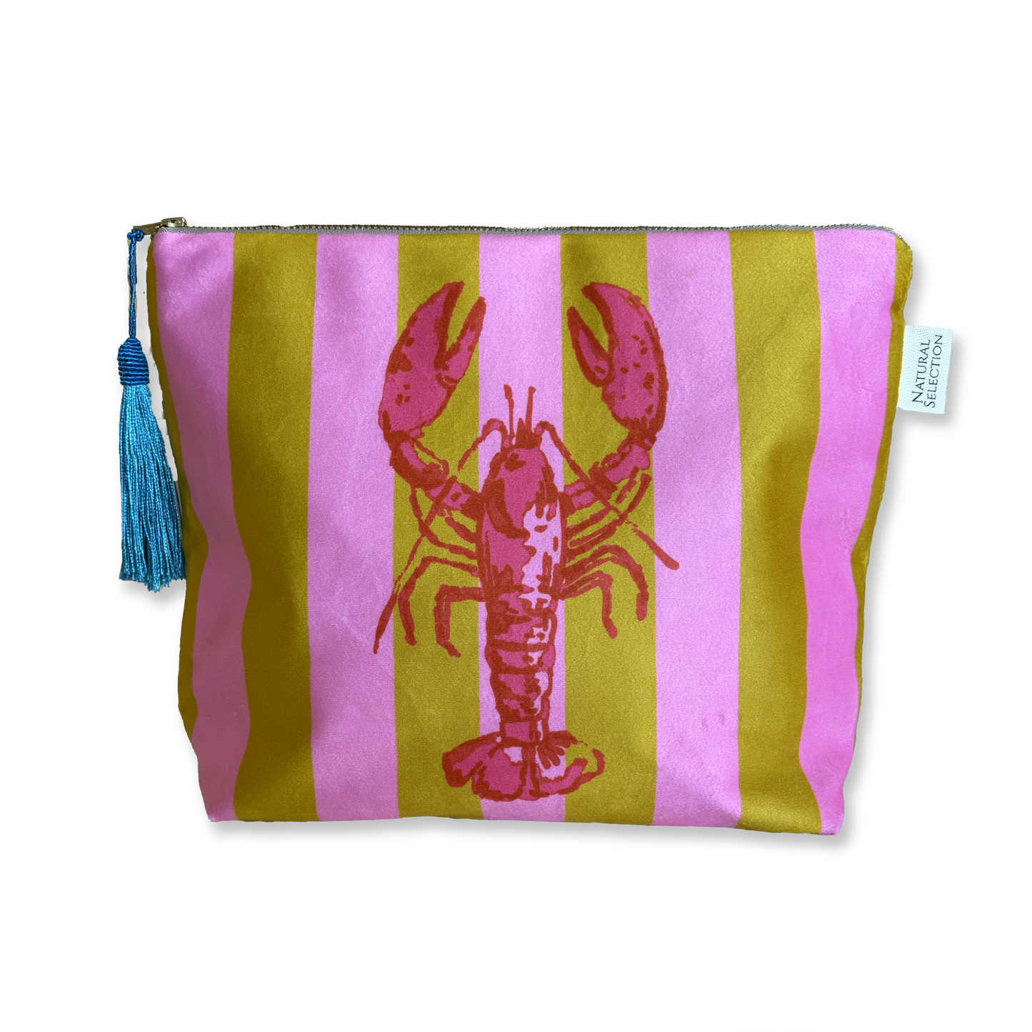 Boulders Lobster Velvet Makeup bag