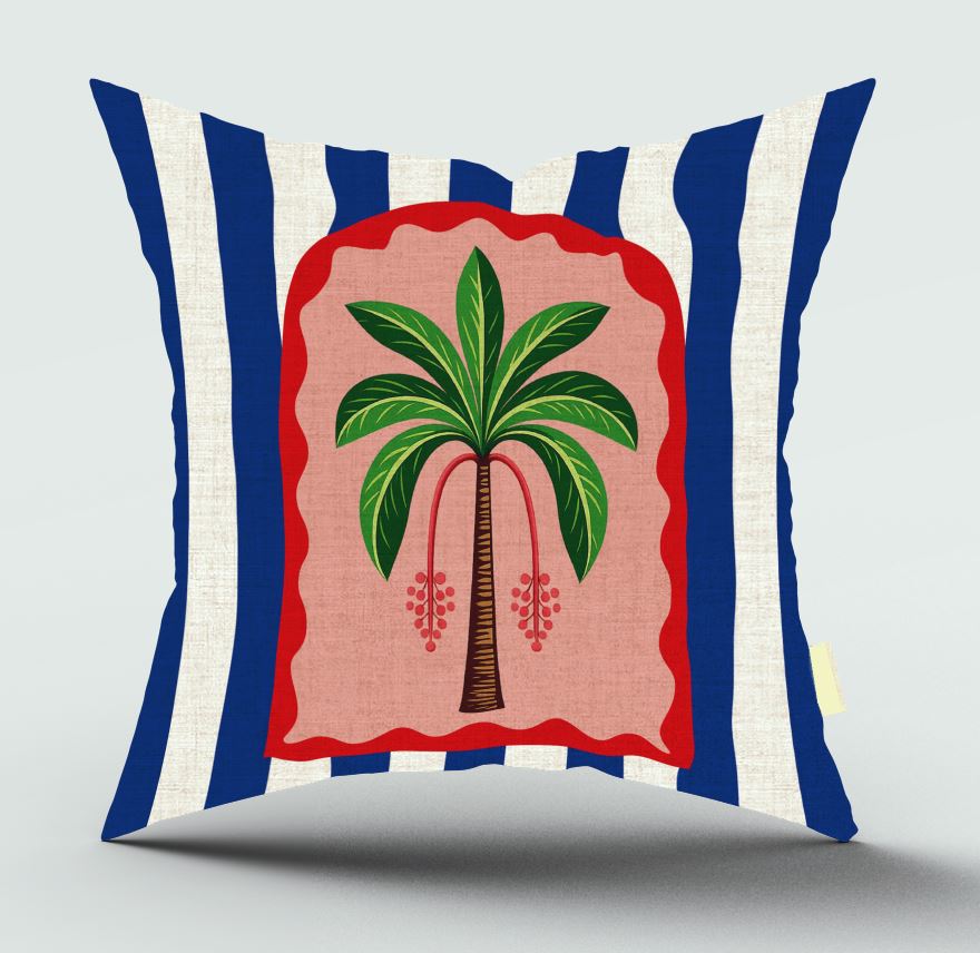 Mirage Palm Blue Scatter Cover