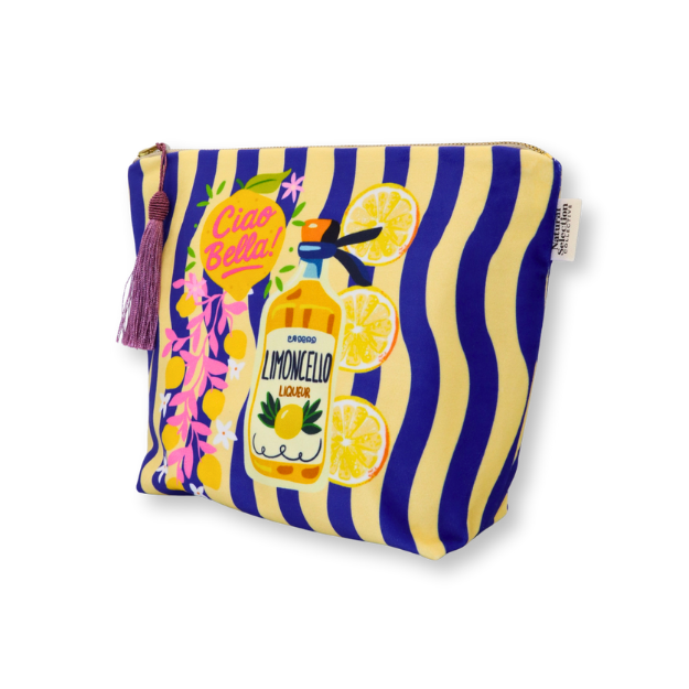 Bella Limoncello Velvet Make-Up Bag