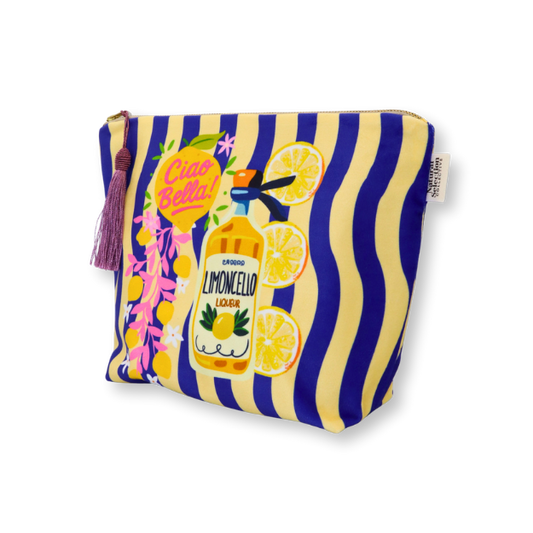 Bella Limoncello Velvet Make-Up Bag
