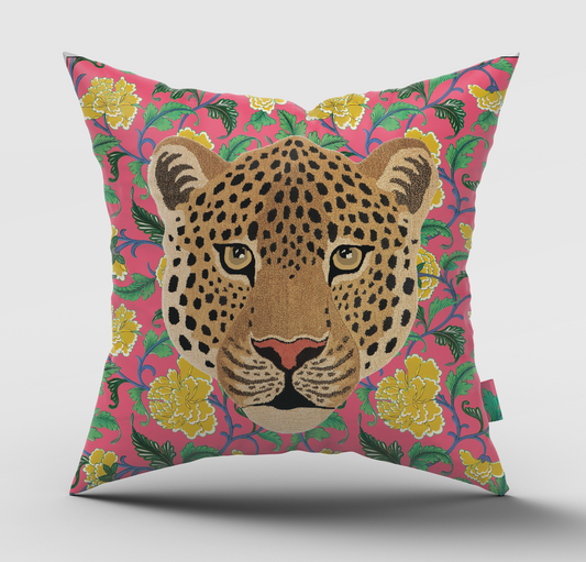 Boho Leopard Cushion Cover