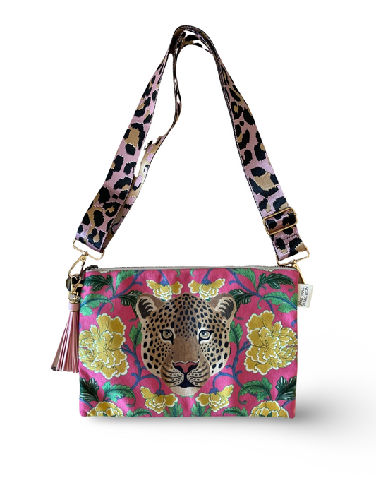 Boho Leopard Sling Bag