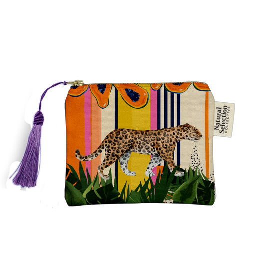 Island Leopard Makeup Bag