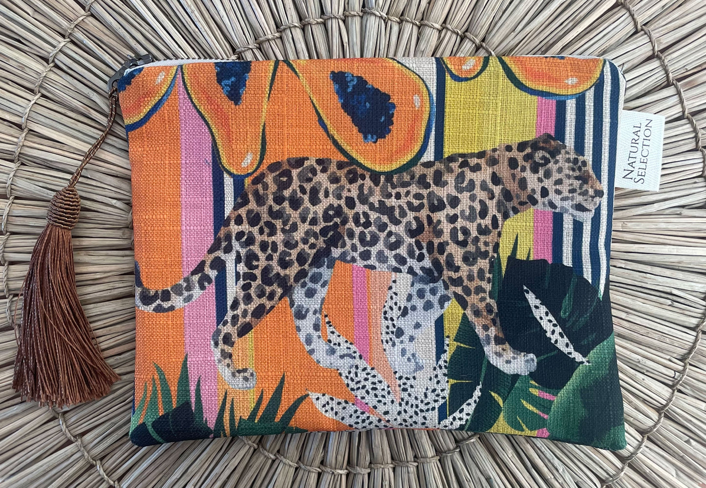 Island Leopard Make-up Bag