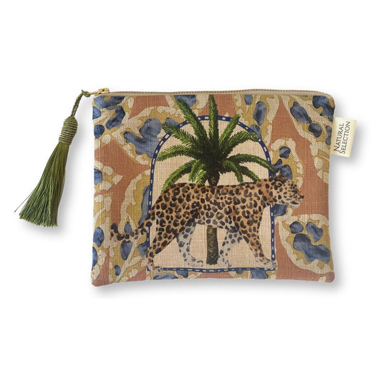 Kiki Leopard Make Up Bag