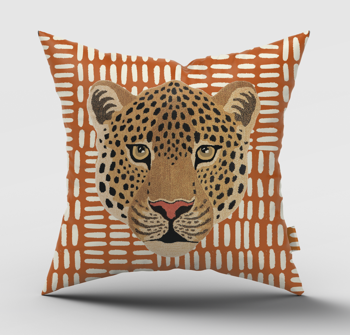 Leopard Kaba Paprika Cushion Cover