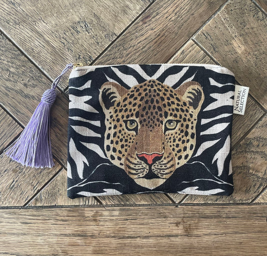 Leopard Mono Jungle Make-up Bag