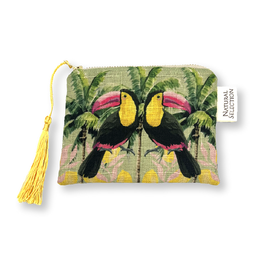 Pink Lemonade Toucan Coin Purse
