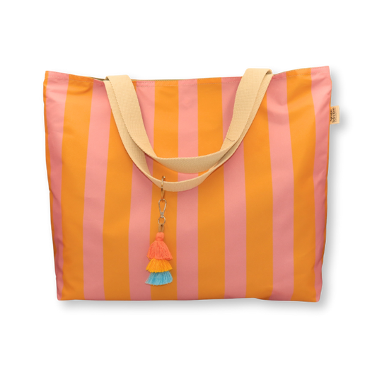 Praia Stripe Beach bag