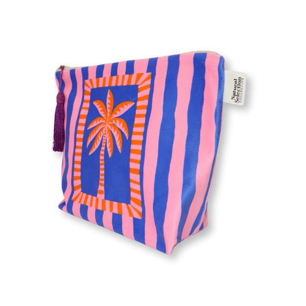 Puglia Palm Velvet Make-Up Bag