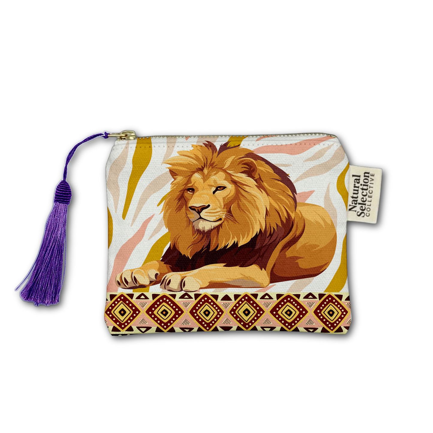 Raffia King Makeup Bag