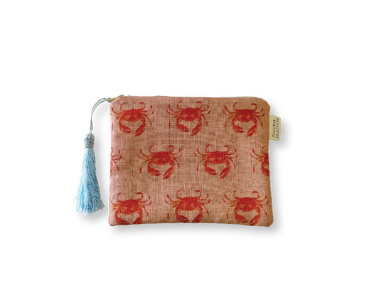 Sand Crab Makeup Bag