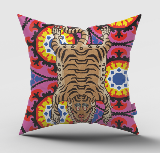 Suzani Tiger Cushion Cover