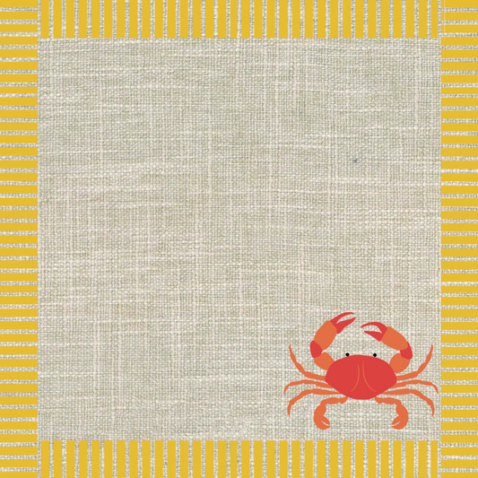 Cannes Crab Napkin