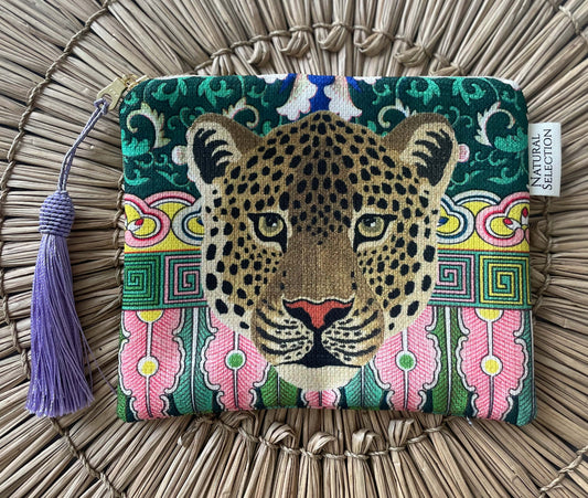 Taj Leopard Make-up Bag
