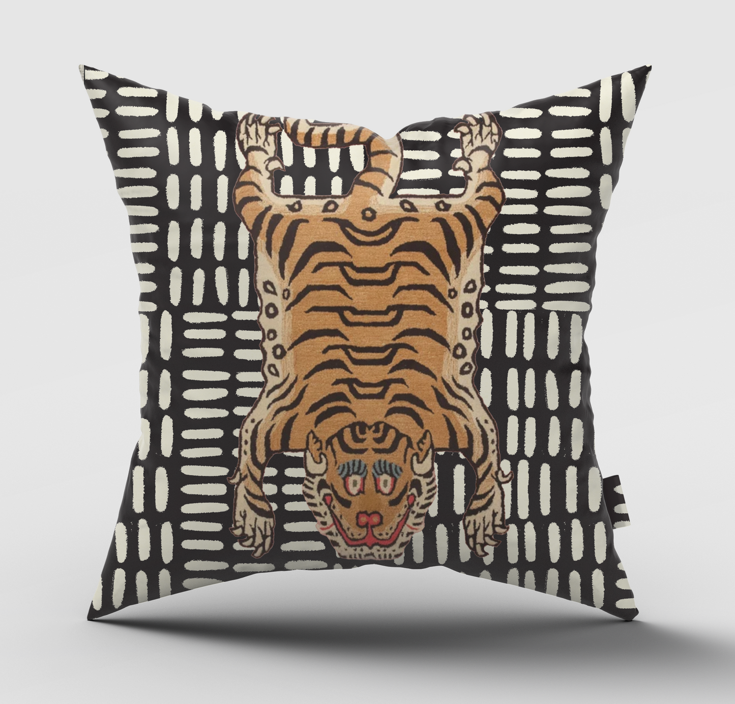 Tiger Kaba Black Cushion Cover